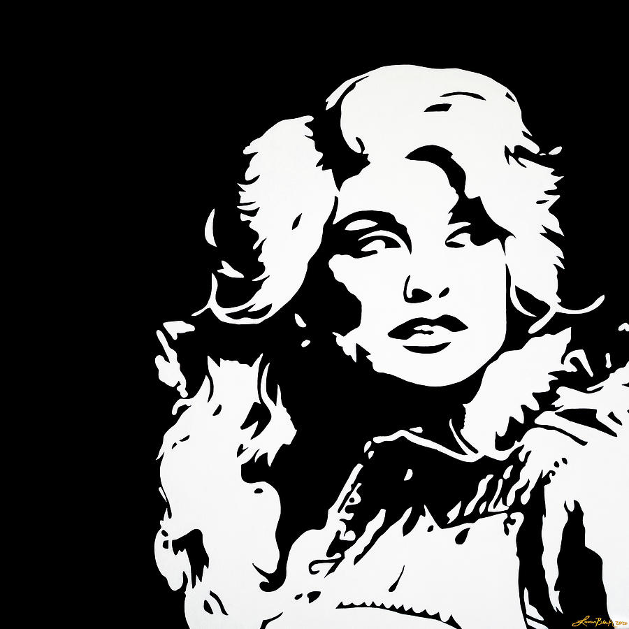Dolly Parton Clip Art Black And White