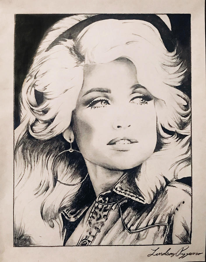 Dolly Parton Drawing by Lindsay Pizzurro Fine Art America