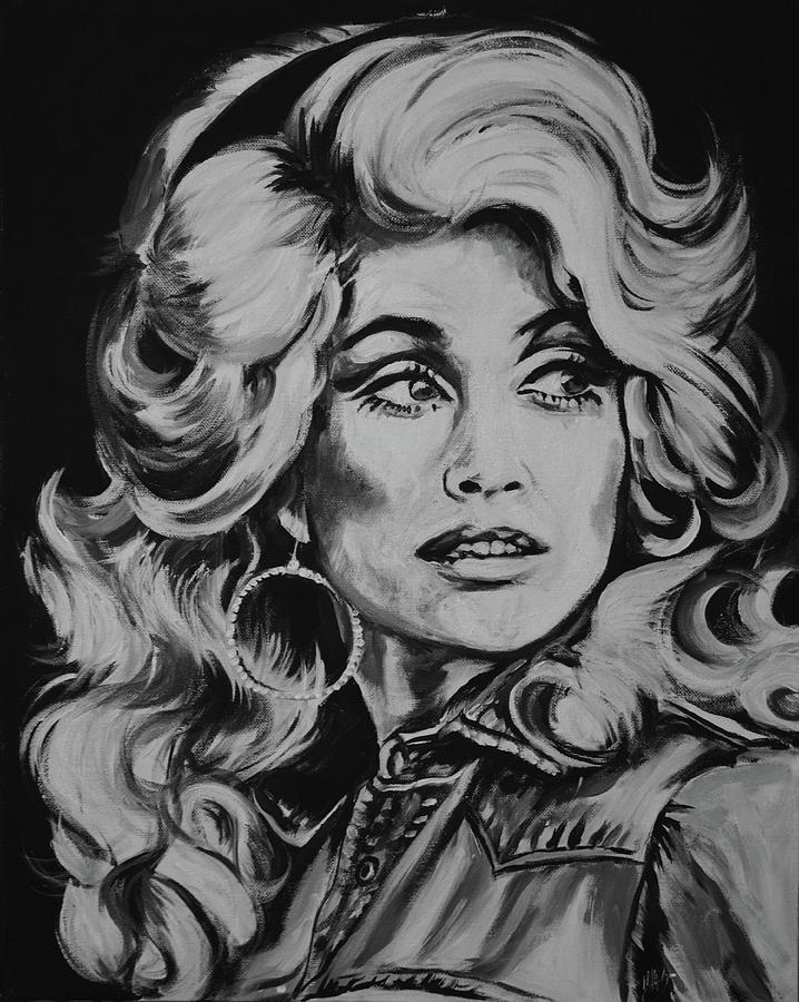 Dolly Parton Painting by Melissa O Brien