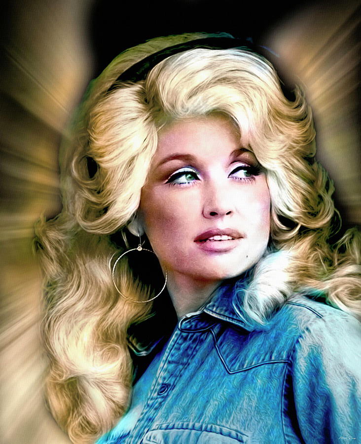 Dolly Parton Music Legend Mixed Media by Mal Bray - Fine Art America