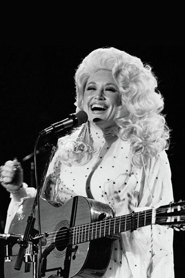 Dolly Parton Playing Guitar Photograph by Tiger Shop - Fine Art America