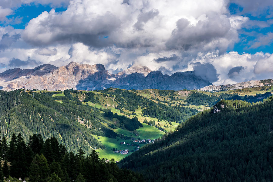 Dolomites Italy - Mountains of Passo Sella Photograph by SimonDannhauer