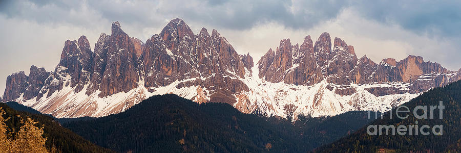 Dolomites panorama from Puez-Oldle mountain range Photograph by Henk Meijer Photography