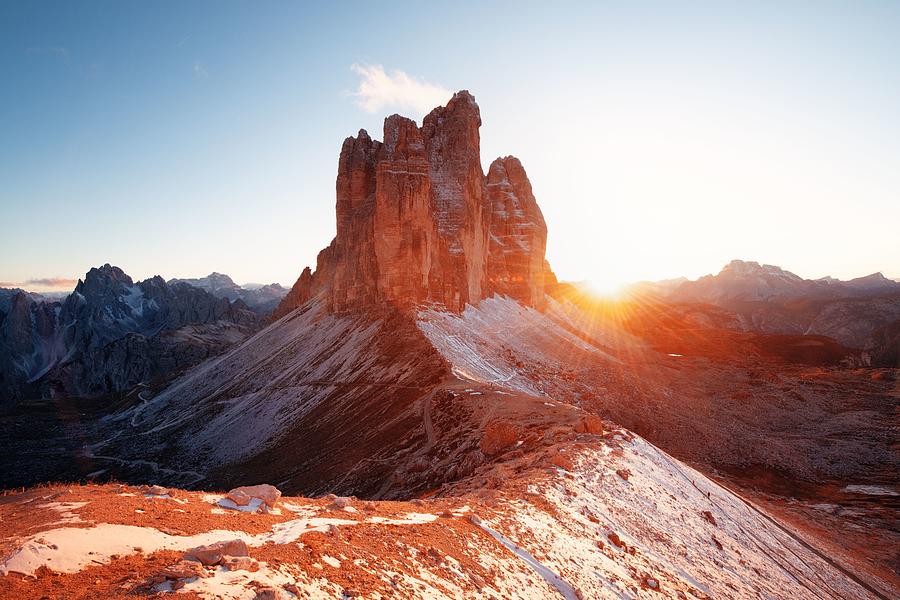 Dolomites sunrise Photograph by Songquan Deng