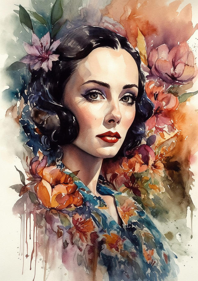 Dolores del Rio Digital Art by Thuy Dinh Thi - Pixels