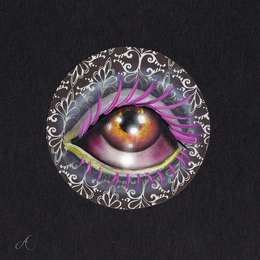 Dolores Eye Painting by Abril Andrade
