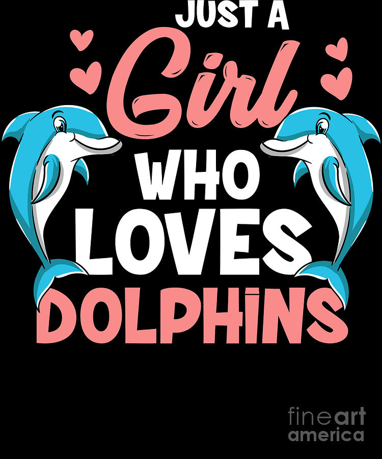 I'm just a girl who loves Dolphins Ceramic Ornament