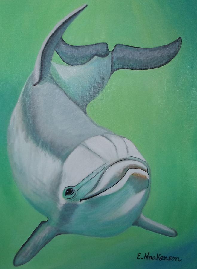 Dolphin Greetings Painting