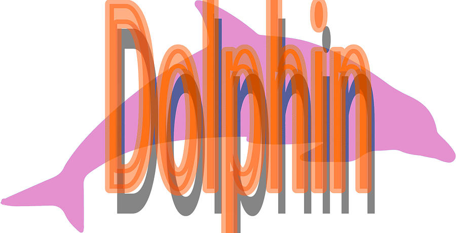 Dolphin Sticker Digital Art by Delynn Addams