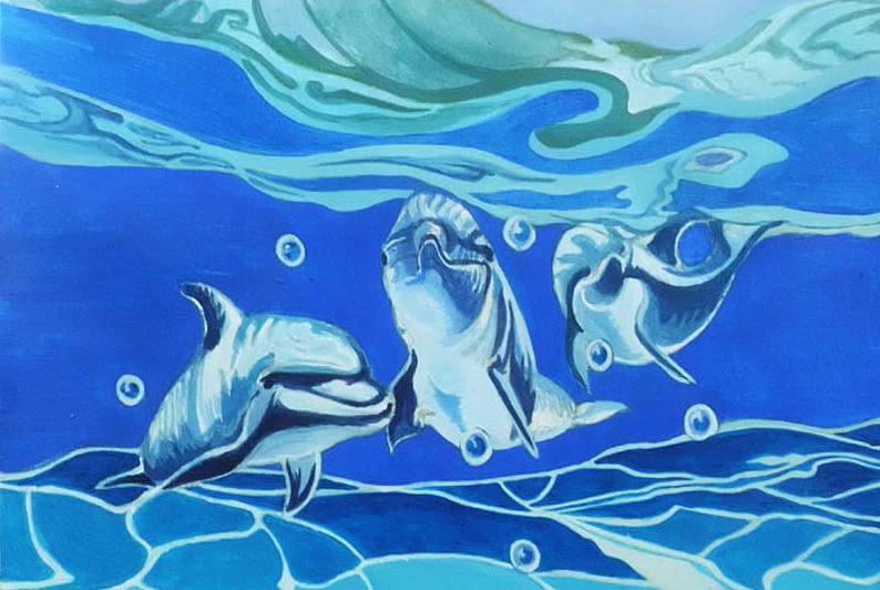 Dolphins Digital Art