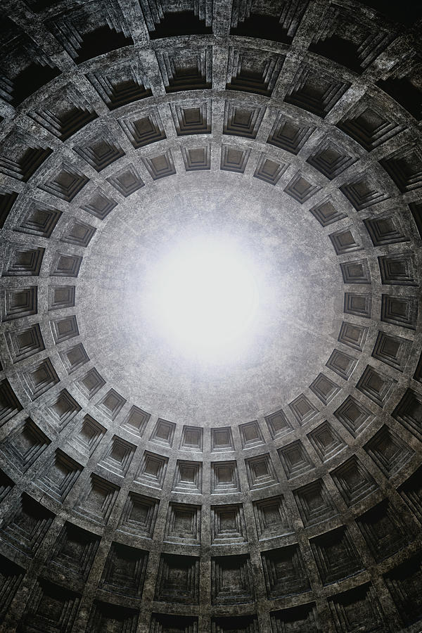 Dome of the Pantheon in Rome Photograph by Artur Bogacki