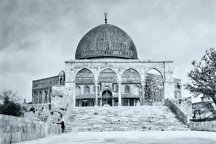 Dome of the Rock Before 1939 Photograph by Munir Alawi