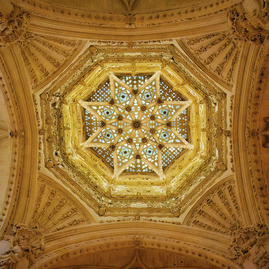 Dome of the transept of the Cathedral of Burgos Photograph by Jordi Carrio Jamila
