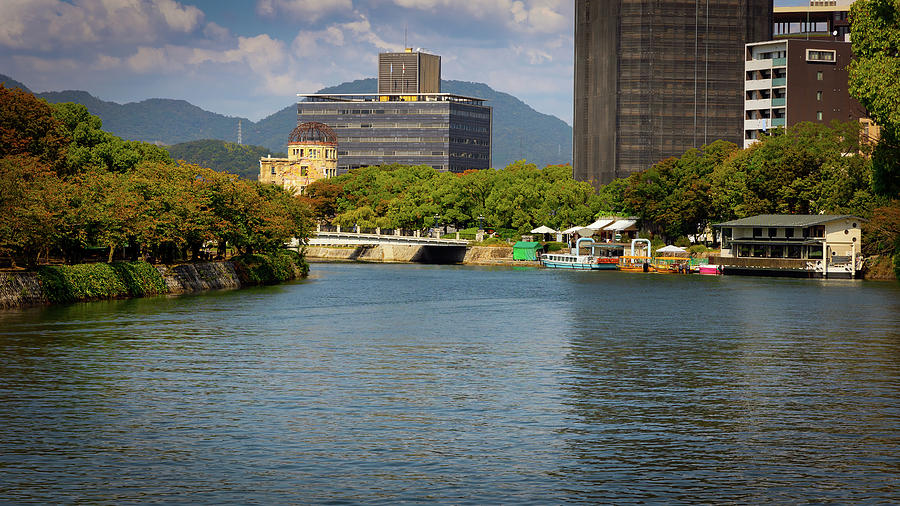 City Photograph - Dome on the Motoyasu River by Bill Chizek