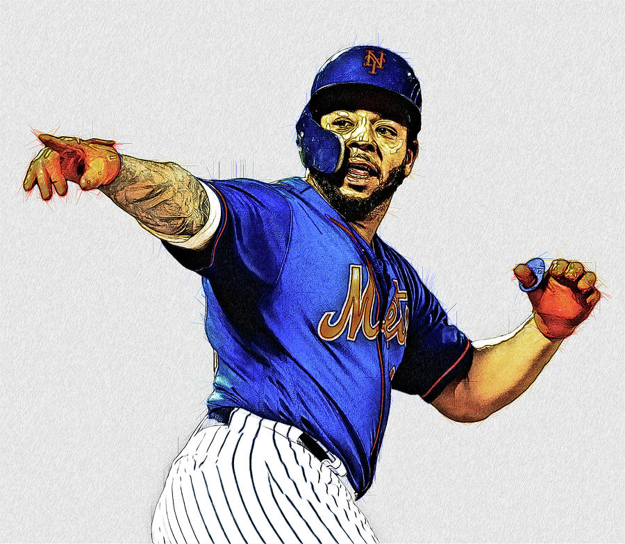 Dominic Smith - 3B - New York Mets Digital Art by Bob Smerecki - Pixels