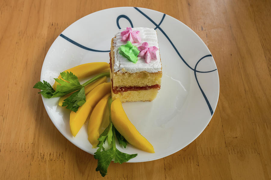 Dominican Cake with Mango Photograph by Bradford Martin