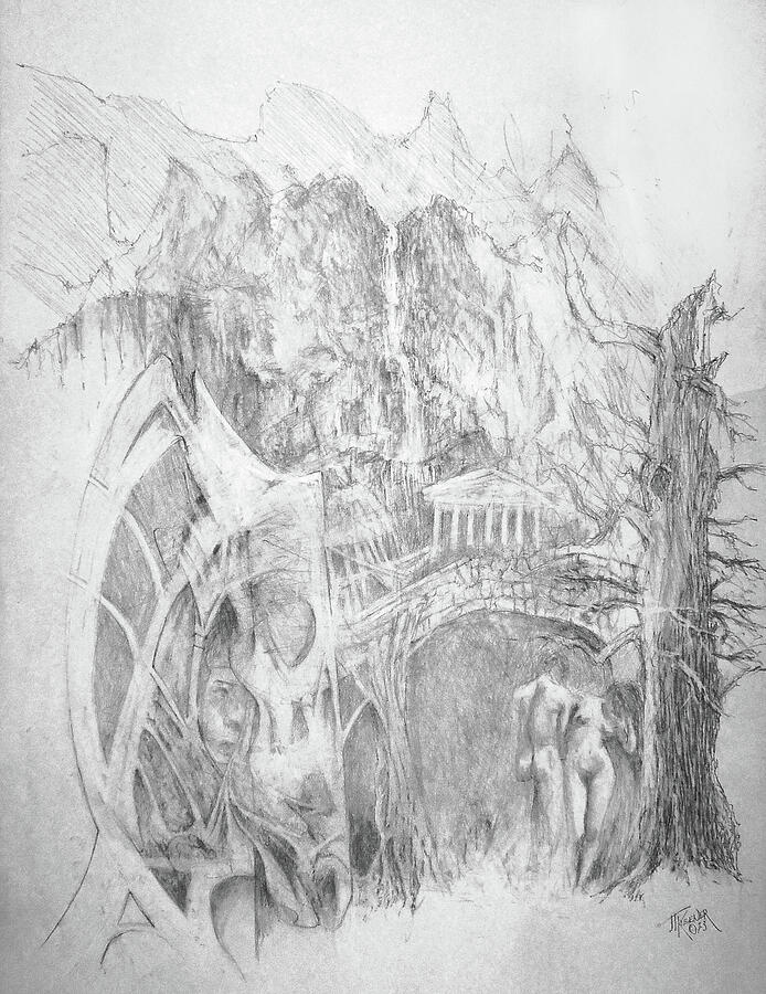Dominion Drawing by Joel Keener Dominion Drawing by Joel Keener