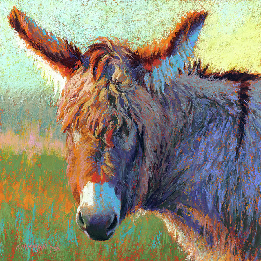 Donkey Pastel - Don Keifurry by Rita Kirkman