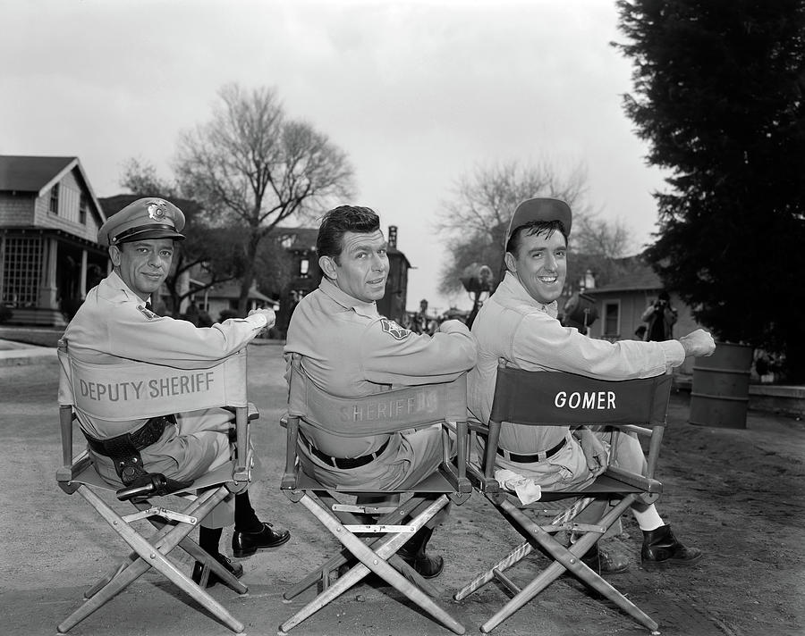 DON KNOTTS, ANDY GRIFFITH and JIM NABORS in THE ANDY GRIFFITH SHOW -1960-. Photograph by Album