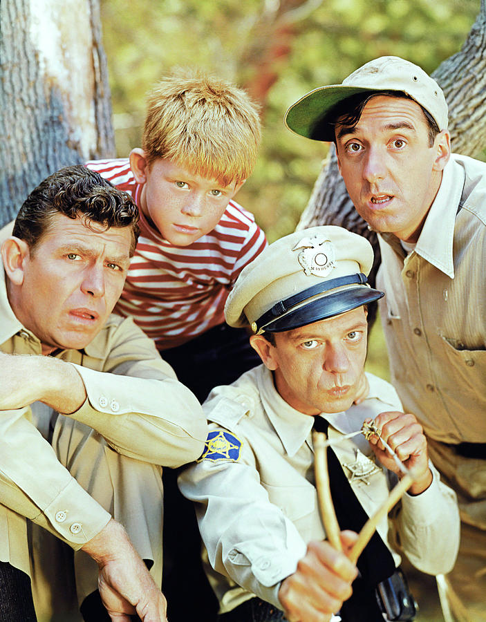 DON KNOTTS, RON HOWARD, ANDY GRIFFITH and JIM NABORS in THE ANDY GRIFFITH SHOW -1960-. Photograph by Album