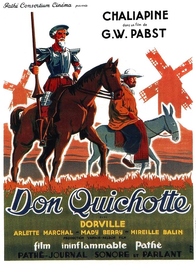 Vintage Mixed Media - Don Quichotte, 1933 by Movie World Posters
