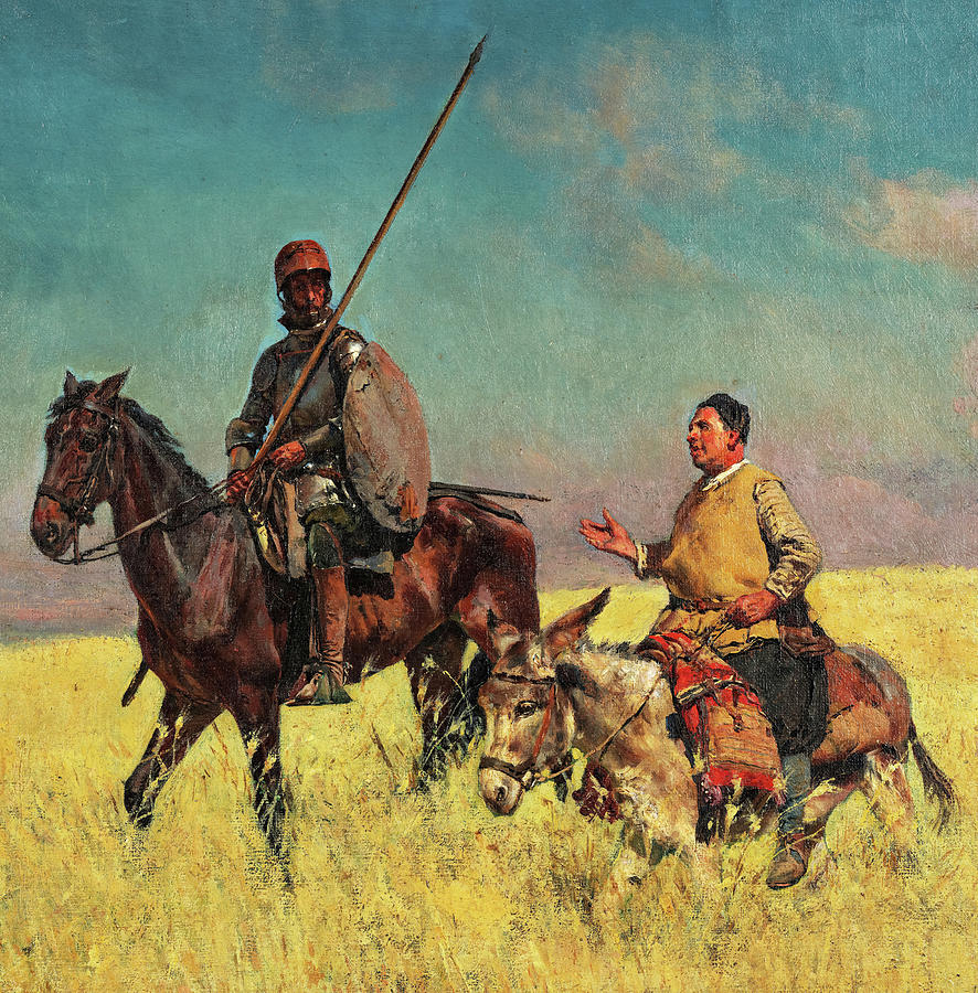 don quixote and sancho panza painting