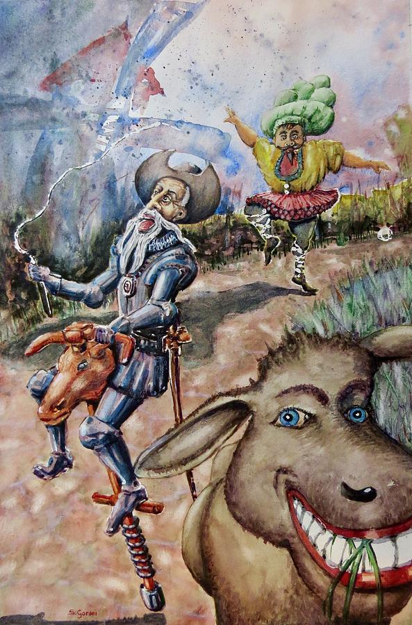 Don Quixote Painting by Geni Gorani