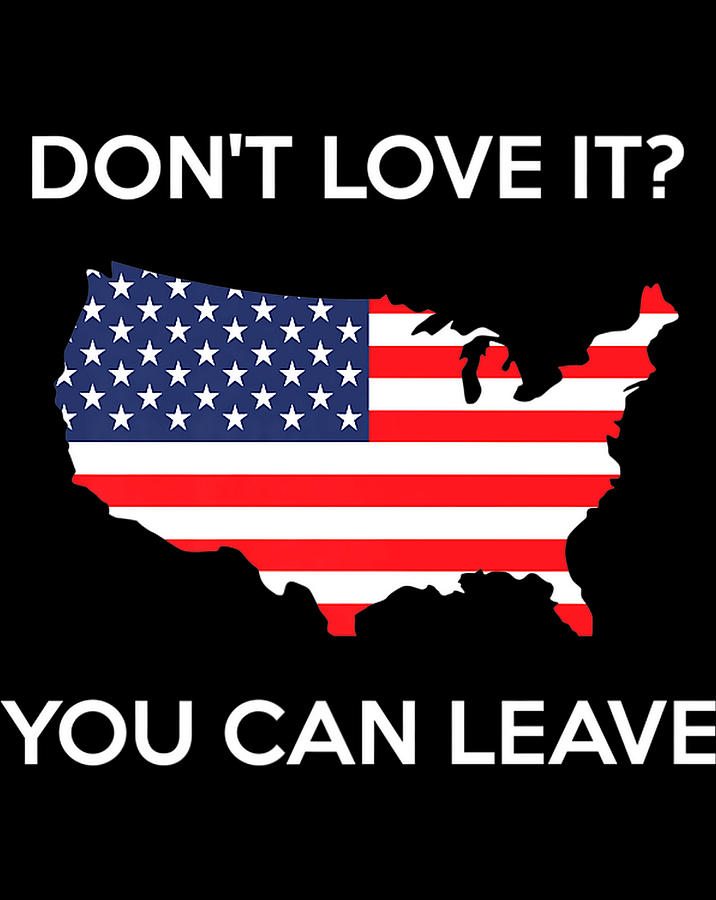 Don t Love It You Can Leave Pro American Flag Patriotic Gift Premium ...