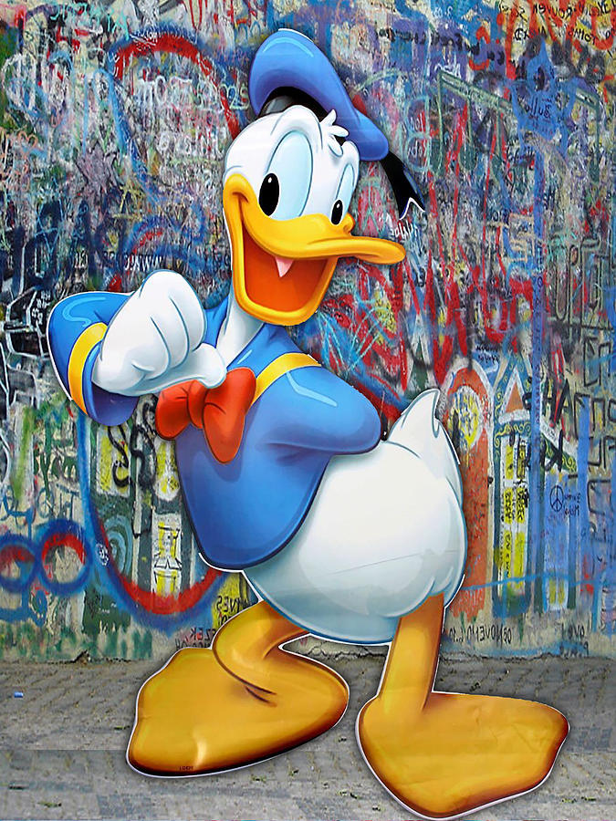 Donald Duck Disney 4 Painting by Tony Rubino