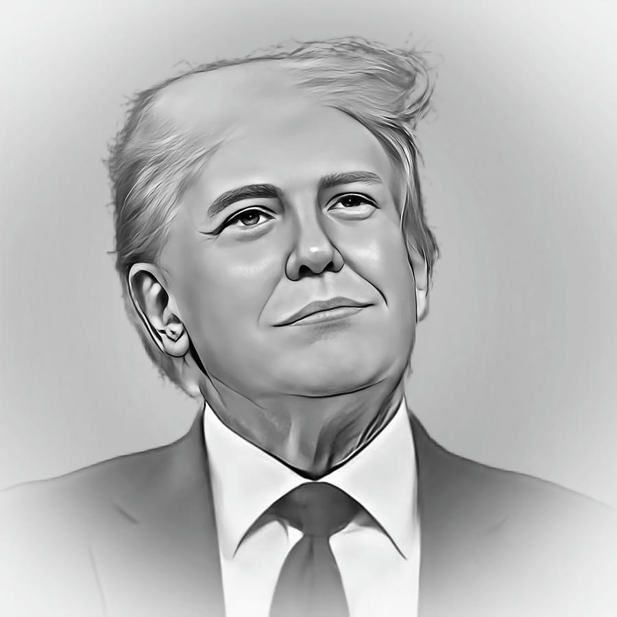 Donald J Trump Mixed Media by Pheasant Run Gallery