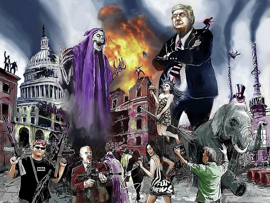 Donald Trump America Digital Art by Frank Harris