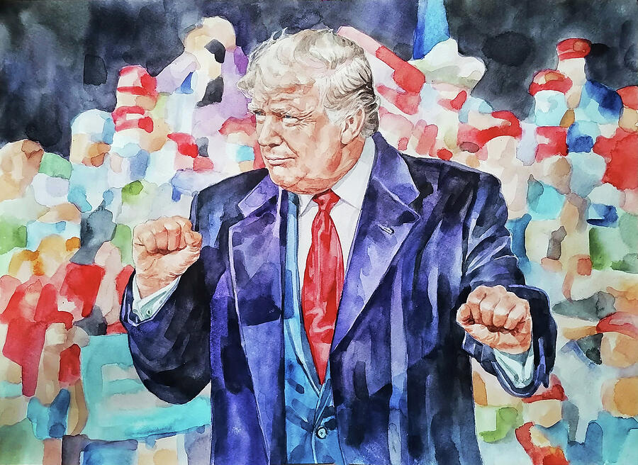 Donald Trump I Painting by We The People Prints