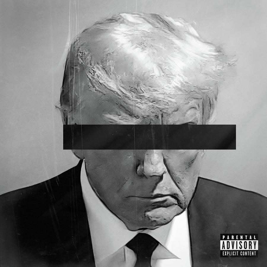 Donald Trump Mixed Media - Donald Trump Mugshot Parental Advisory Album Cover by Andy Anthony