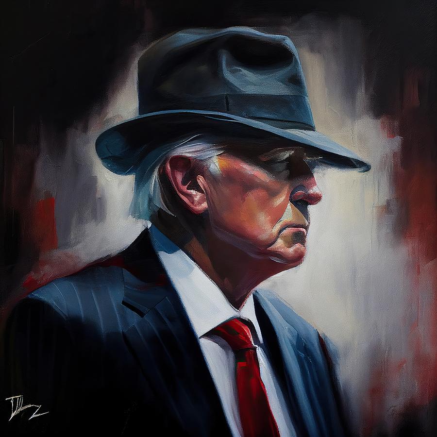 Donald Trump Painting - Donald Trump No.3 by My Head Cinema
