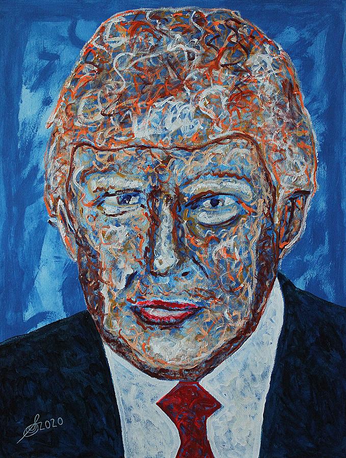 Donald Trump original painting Painting by Sol Luckman