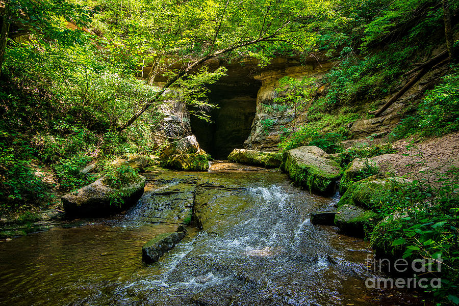 Donaldson Cave 2 - Spring Mill State Park - Indiana Photograph by Gary Whitton