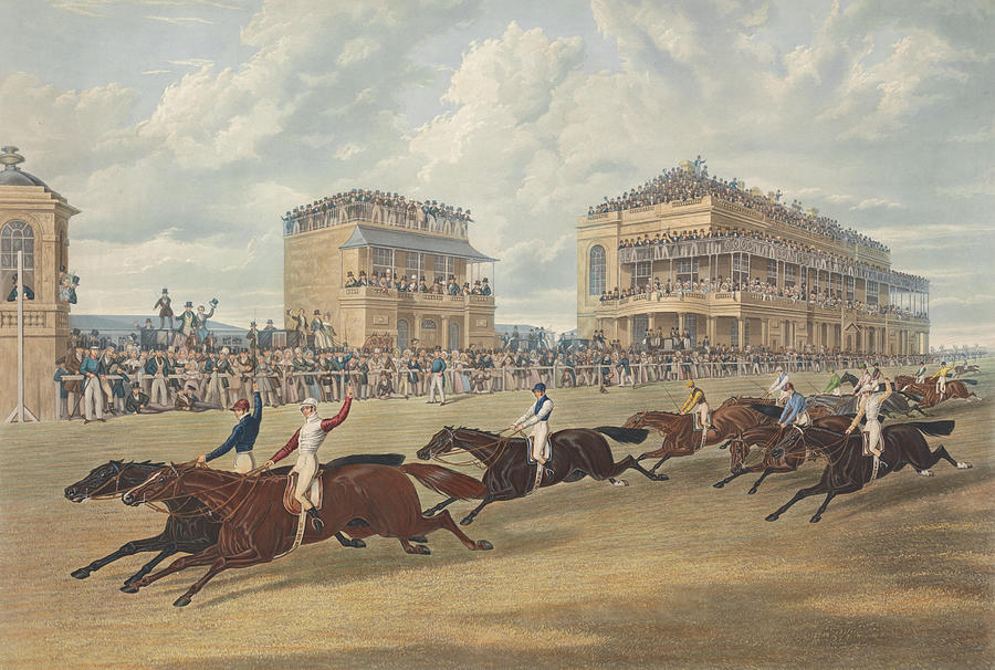 Doncaster Great St Leger, 1839 Relief by Charles Hunt