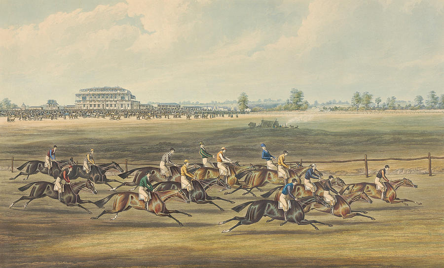 Doncaster Races - Race for the Great St Leger Stakes Relief by John Harris