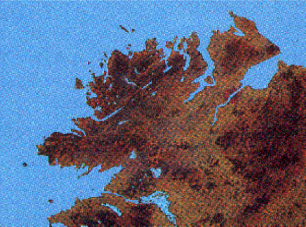 Donegal Aerial Painting by Val Byrne