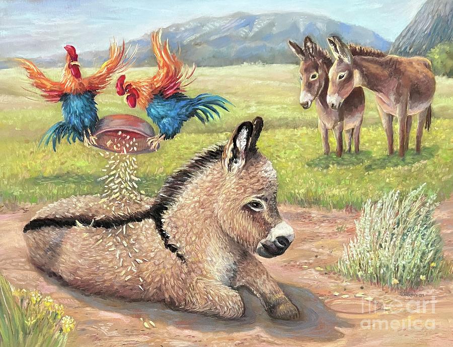 Donkey Daze Pastel by Wendy Koehrsen