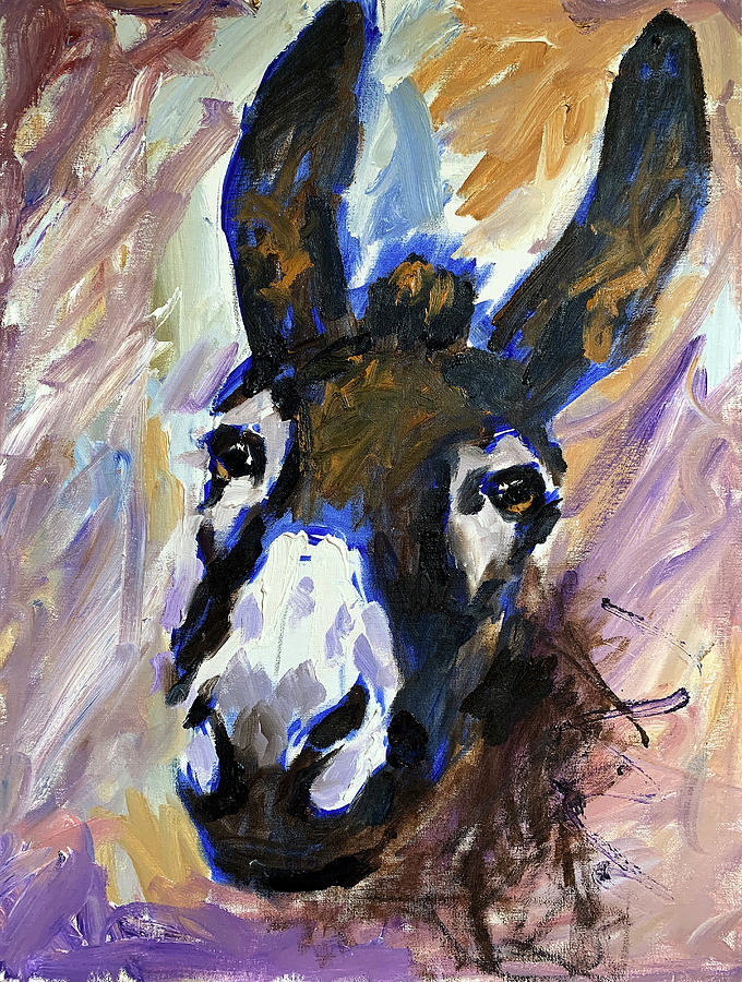 Donkey Painting by Valeriy Mavlo