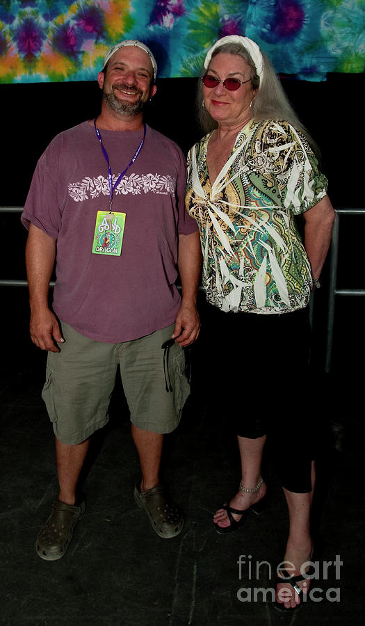 Donna Jean Godchaux and Rob Koritz Backstage at the 2010 All Good  Photograph by David Oppenheimer