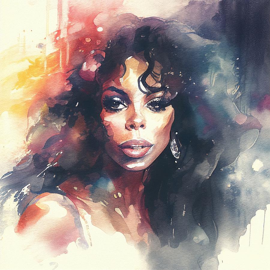 Donna Summer Painting - Donna Summer No.1 by My Head Cinema