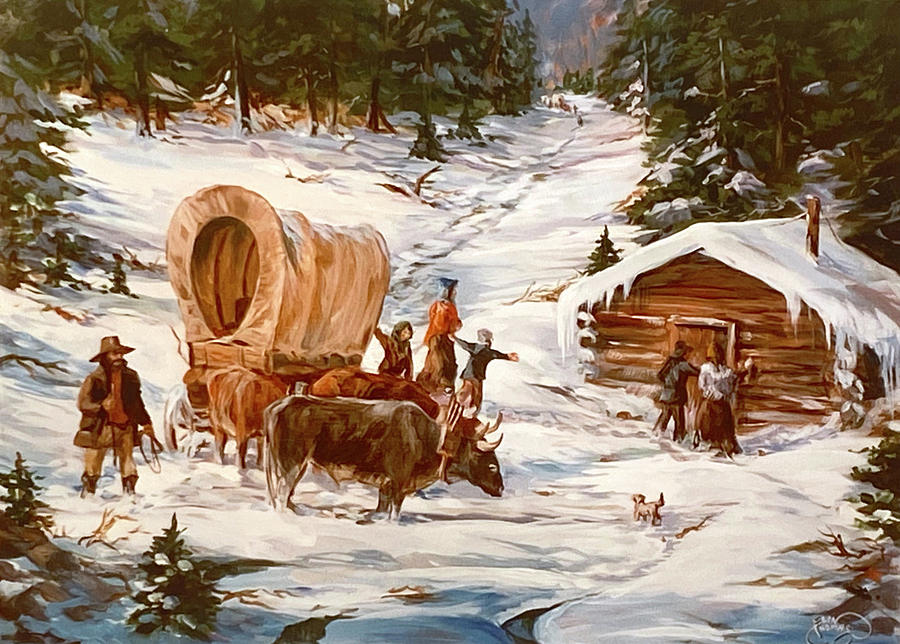 Donner Party Arrival Below the Pass Painting by Elin Thomas | Fine Art ...