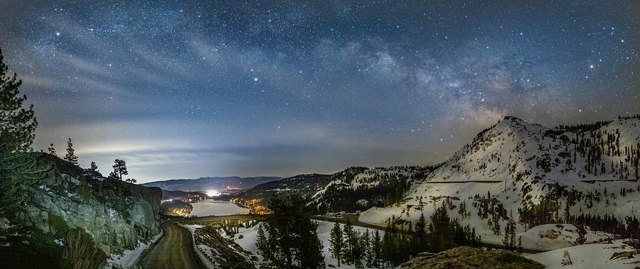 Donner Pass at Night Photograph by Randy Robbins