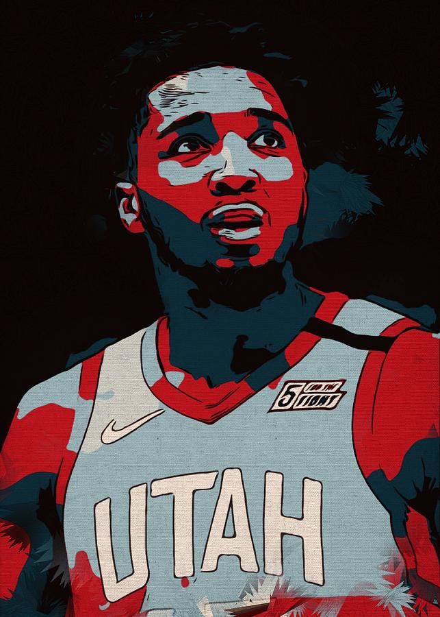 Donovan Mitchell Artwork02 Digital Art By TheArtGhost