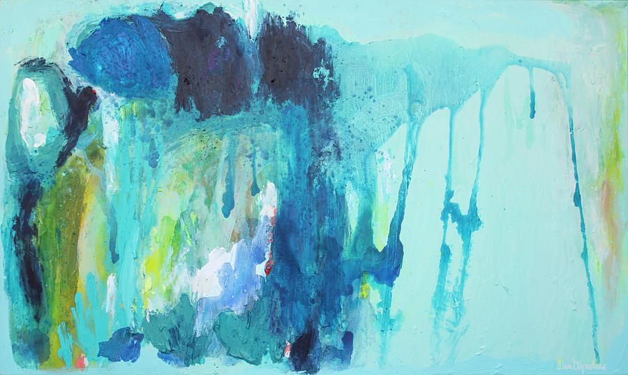 Abstract Painting - Dont Forget to Write by Claire Desjardins