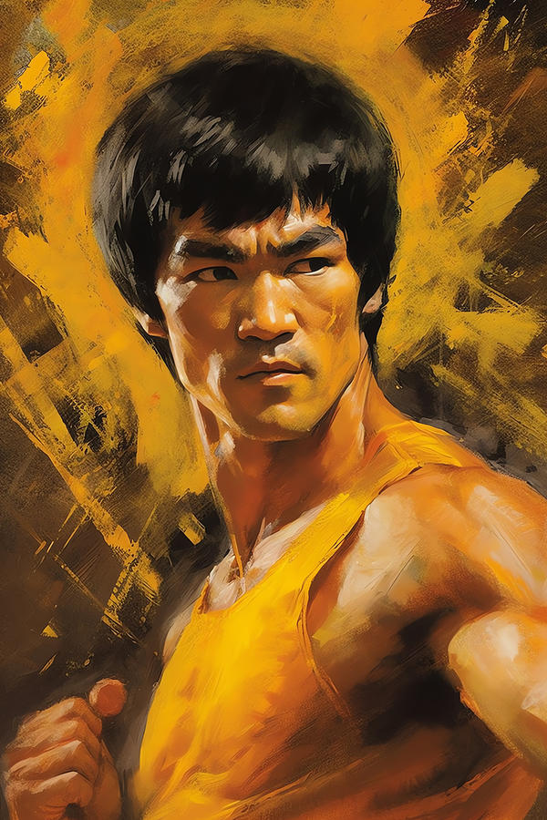 Dont Mess with Bruce Lee Painting by Carlos V