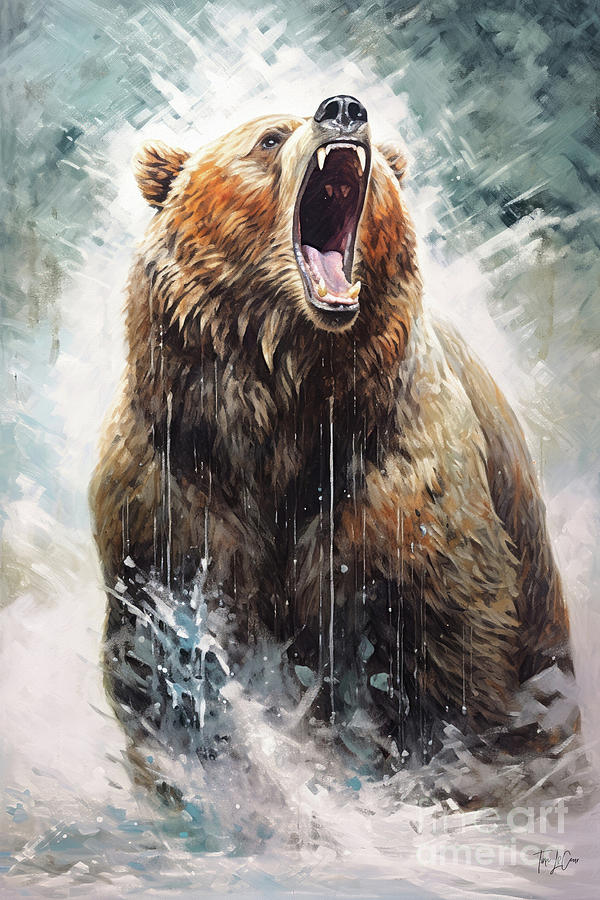 Dont Mess With The Bear Painting by Tina LeCour