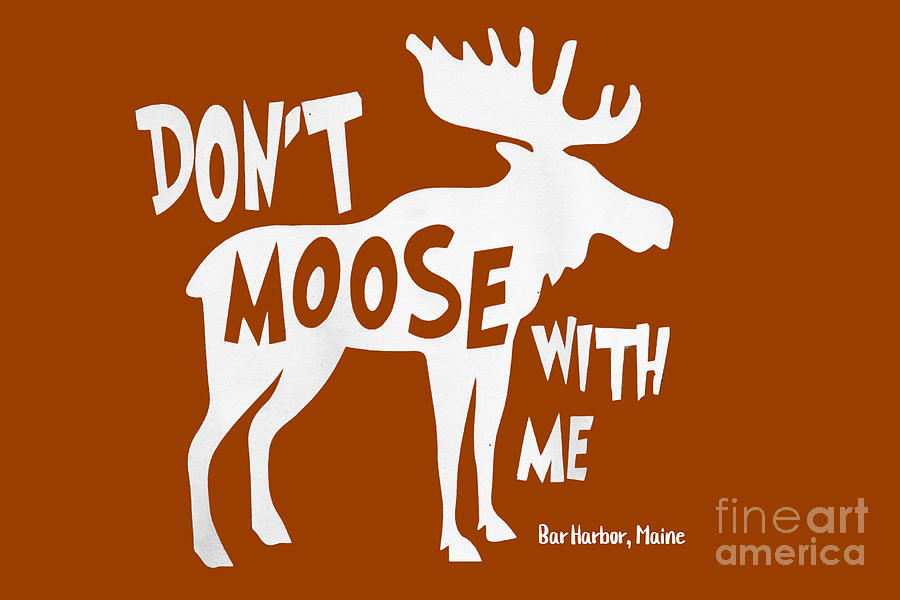 Dont Moose With Me Digital Art by Diann Fisher